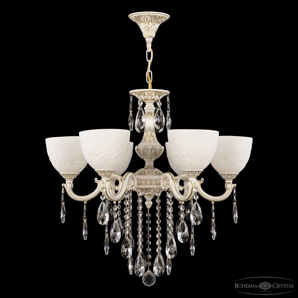 Подвесная люстра Bohemia Ivele Crystal AL7801 белый арт. AL78101/6/175 B WMG P1 U Horse