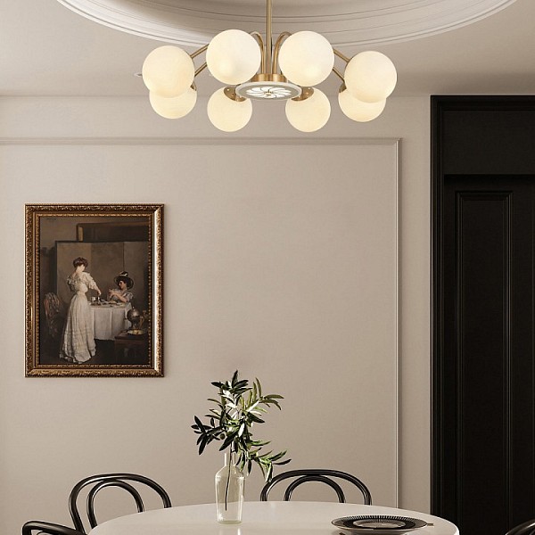 Люстра на штанге Arte Milano Neapolis-71069 золото арт. 271069/8 GD