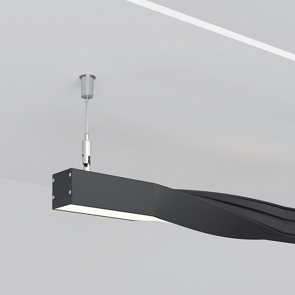 Профиль Maytoni Led strip черный арт. ALM-3535R-B-TR-90°-0.4M