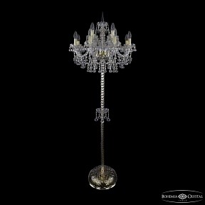 Торшер Bohemia Ivele Crystal 1409 золото арт. 1409T2/8+4/195-165 G