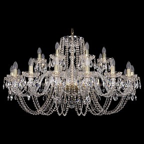 Подвесная люстра Bohemia Ivele Crystal 1402 золото арт. 1402/16+8/400/G