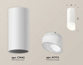 Накладной светильник Ambrella Light XS белый арт. XS7442017
