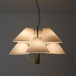 Подвесная люстра Arte Lamp Rondo бронза арт. A4086LM-6AB
