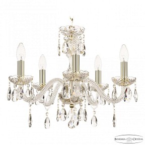 Подвесная люстра Bohemia Ivele Crystal 117 золото арт. 117/5/165 G
