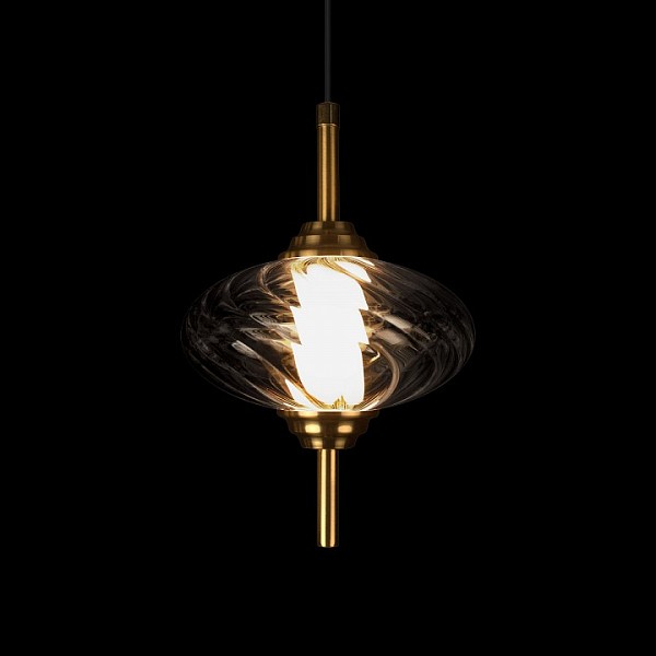 Подвесной светильник Loft it Helix бронза арт. 10421/C Smoke