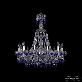 Подвесная люстра Bohemia Ivele Crystal 1410 никель арт. 1410/12/240/XL-74 Ni V3001