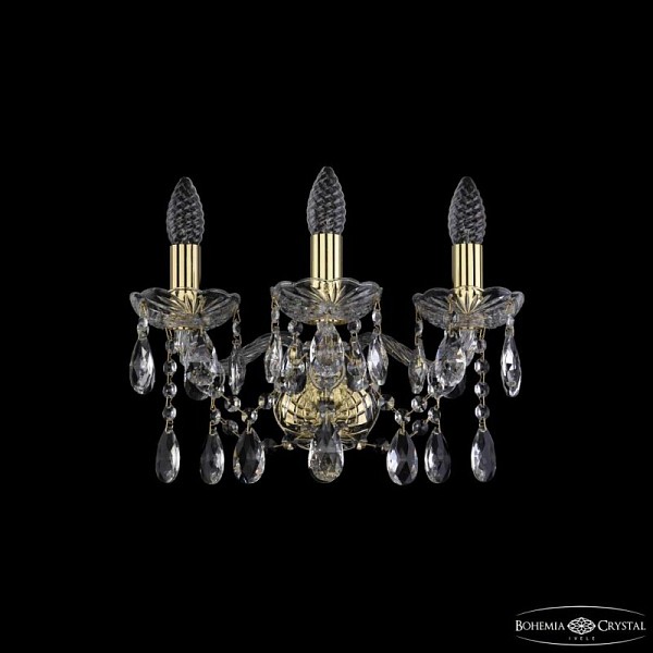 Бра Bohemia Ivele Crystal 1413 золото арт. 1413B/3/141 G