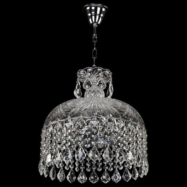 Подвесной светильник Bohemia Ivele Crystal 1478 металл арт. 14781/35 Ni Leafs