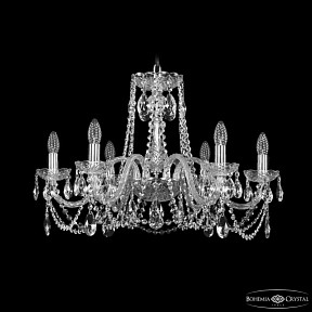 Подвесная люстра Bohemia Ivele Crystal 1402 никель арт. 1402/6/240 Ni