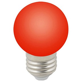 Лампа светодиодная Volpe Sky  арт. LED-G45-1W/RED/E27/FR/С