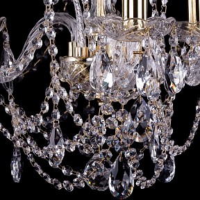 Подвесная люстра Bohemia Ivele Crystal 1411 золото арт. 1411/3/141/G