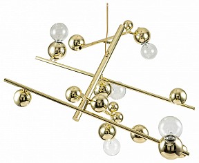 Подвесная люстра Indigo Saldo желтый арт. 11033/5P Gold