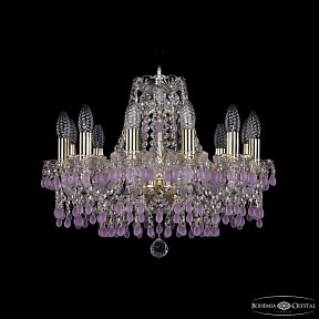 Подвесная люстра Bohemia Ivele Crystal 1410 золото арт. 1410/12/160 G V7010