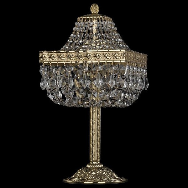 Настольная лампа декоративная Bohemia Ivele Crystal 1901 золото арт. 19012L6/H/20IV G