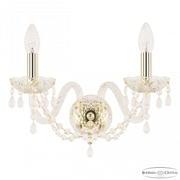 Бра Bohemia Ivele Crystal 112 золото арт. 112B/2/165 G V0300
