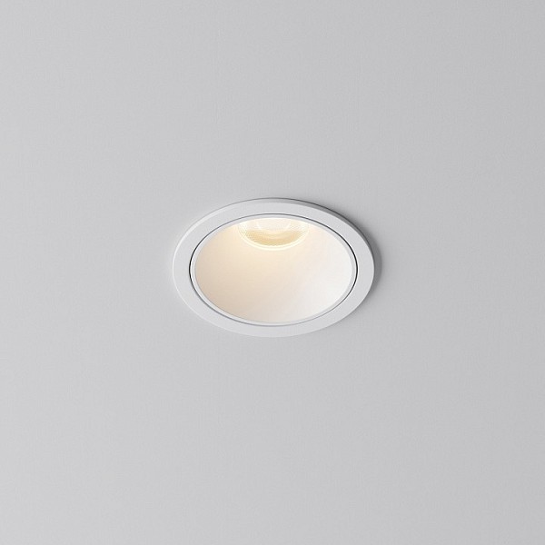 Встраиваемый светильник Maytoni Technical Alfa LED белый арт. DL043-01-10W3K-RD-W-1