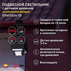 Подвесной светильник Эра  черный арт. ERAFS024-05