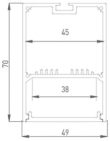 Профиль DesignLed LS металл арт. 00-00010370