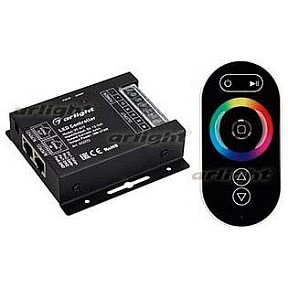 Контроллер Arlight VT-S17 черный арт. VT-S17-4x6A (12-24V, ПДУ Овал, RF)