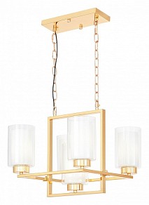Подвесная люстра LUMINA DECO Lino золото арт. LDP 1239-5 F.GD