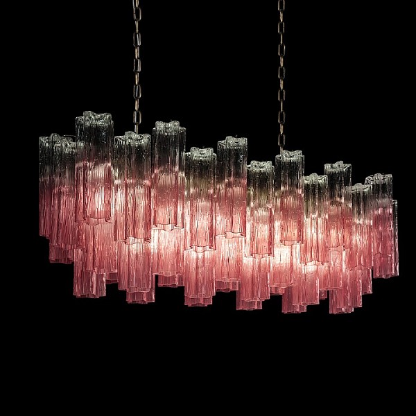 Подвесная люстра Loft it Murano бронза арт. 10580/1000R Clear pink