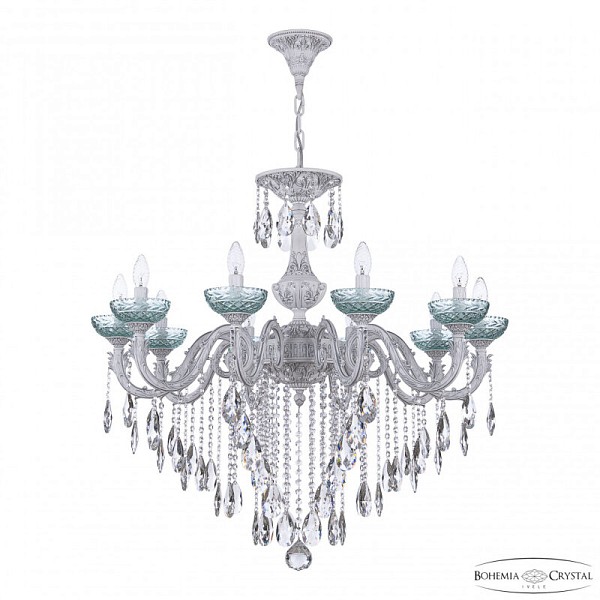 Подвесная люстра Bohemia Ivele Crystal AL7901 белый арт. AL79101/10/300 B WMN P Birusa/M-1F
