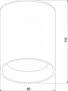 Накладной светильник Elektrostandard Light LED черный арт. 35130/H черный