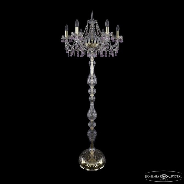 Торшер Bohemia Ivele Crystal 1410 золото арт. 1410T1/6/195-160 G V7010