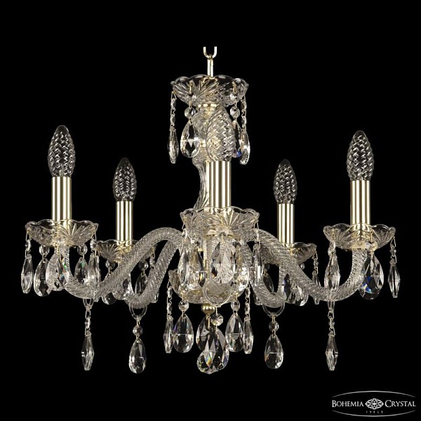 Подвесная люстра Bohemia Ivele Crystal 117 золото арт. 117/5/165 G