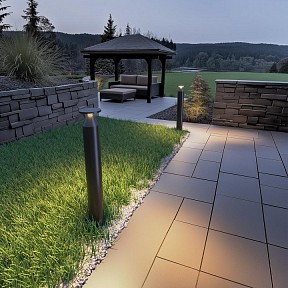 Наземный светильник Odeon Light NATURE черный арт. 7119/12GLA