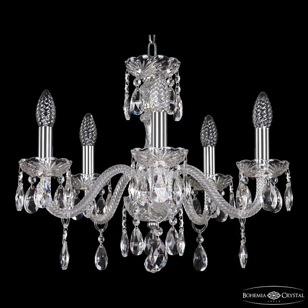 Подвесная люстра Bohemia Ivele Crystal 117 никель арт. 117/5/165 Ni