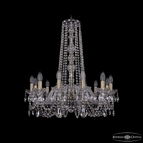 Подвесная люстра Bohemia Ivele Crystal 1402 неокрашенный арт. 1402/12/240/h-75 Pa