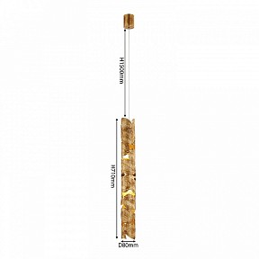 Подвесной светильник Favourite Leaftube золото арт. 4802-1P