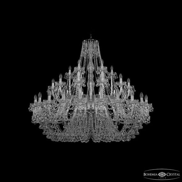 Подвесная люстра Bohemia Ivele Crystal 1409 никель арт. 1409/24+12+6/530 Ni
