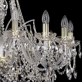 Подвесная люстра Bohemia Ivele Crystal 1411 золото арт. 1411/16/300/G