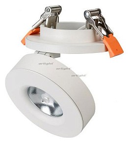 Встраиваемый светильник Arlight LGD-MONA-BUILT-R100-12W Day4000 (WH, 24 deg) белый арт. 025449