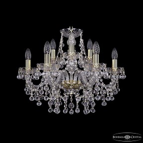 Подвесная люстра Bohemia Ivele Crystal 1409 золото арт. 1409/6+3/195 G