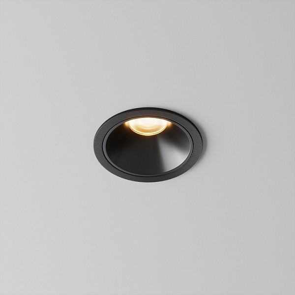 Встраиваемый светильник Maytoni Technical Alfa LED черный арт. DL043-01-10W2.7K-RD-B