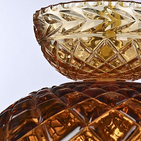 Подвесная люстра Bohemia Ivele Crystal 5478 золото арт. 5478/22 G Amber/M-1F Drops