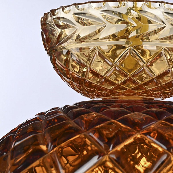 Подвесная люстра Bohemia Ivele Crystal 5478 золото арт. 5478/22 G Amber/M-1F Drops