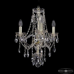 Подвесная люстра Bohemia Ivele Crystal 1415 золото арт. 1415/3/141 G