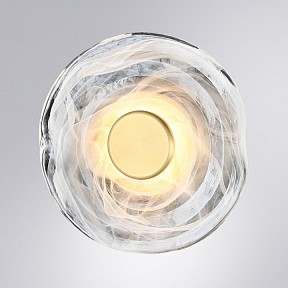 Накладной светильник Arte Lamp Bevel латунь арт. A1681AP-5PB