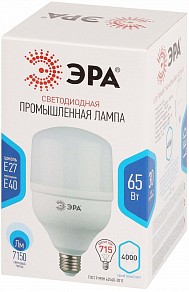 Лампа светодиодная Эра Стандарт белый арт. LED POWER T140-65W-4000-E27/E40