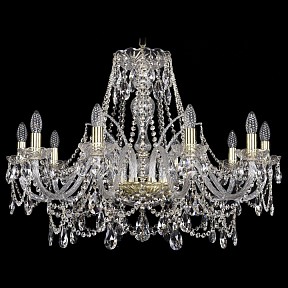Подвесная люстра Bohemia Ivele Crystal 1411 золото арт. 1411/10/300/G