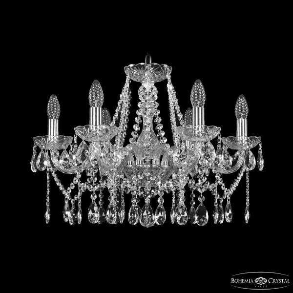 Подвесная люстра Bohemia Ivele Crystal 1413 никель арт. 1413/6/200 Ni