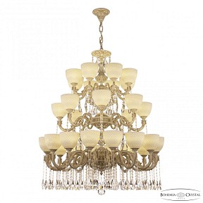 Подвесная люстра Bohemia Ivele Crystal AL7901 белый арт. AL79101/16+8+8/300/3d A WMG P1 U Wave