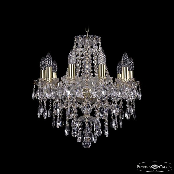 Подвесная люстра Bohemia Ivele Crystal 1415 золото арт. 1415/10/165 G