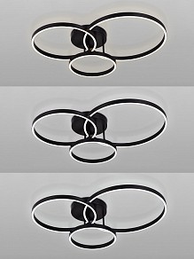 Потолочная люстра Natali Kovaltseva  черный арт. LED LAMPS 81479