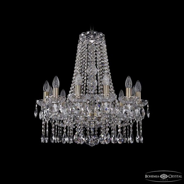 Подвесная люстра Bohemia Ivele Crystal 1413 золото арт. 1413/12/200/h-60 Pa