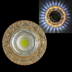 Встраиваемый светильник Reluce  коричневый арт. 42040-9.0-001PL MR16+LED3W TEA